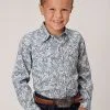 Roper Apparel Boy's Roper Snap Front Shirt #03-030-0064-4042BU -Men's Plaid Shirt Sales eadd026f1e0c46613ba528ddeea8afed