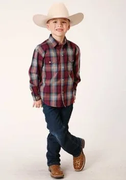 Roper Apparel Boy's Roper Snap Front Shirt #03-030-0278-1046 -Men's Plaid Shirt Sales eaf24ec16ddcffd99770726639f00db9