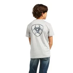 Boy's Ariat Charger Shield T-Shirt #10039585 -Men's Plaid Shirt Sales ec1458d8588f470f732b171408318bfc