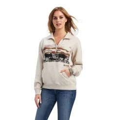 Women's Ariat REAL Scenic 1/2 Zip Sweatshirt #10041811