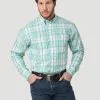 Men's Wrangler George Strait Button Down Shirt #2314963X (Big And Tall)