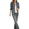 Women's Rock & Roll Cowgirl Snap Front Shirt #B4S1306-C -Men's Plaid Shirt Sales f3a4aef118a8d837e4328b6e250d710f