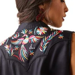 Women's Ariat Connie Sleeveless Snap Front Shirt #10043665 -Men's Plaid Shirt Sales f5412b239dfbbca67a11503728276b36