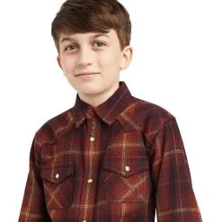 Boy's Ariat Hiller Retro Fit Snap Front Shirt #10042155 -Men's Plaid Shirt Sales f72f16b3404137b046b0388701a95d15