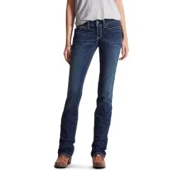 Women's Ariat R.E.A.L. Mid-Rise Stretch Icon Stackable Straight Leg Jean #10017216 -Men's Plaid Shirt Sales fc0374625fabb25fa90ca011b909b8c9
