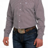 Men's Cinch Purple Button Down Shirt #MTW1105482 -Men's Plaid Shirt Sales fcfa54dfe680509790b5358940717c93