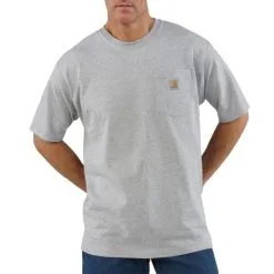 Men's Carhartt Loose Fit Heavyweight Pocket T-Shirt #K87 -Men's Plaid Shirt Sales image K87HGY