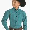 ROCK & ROLL COWBOY Boy's Panhandle Caribbean Teal Plaid Long Sleeve #C0D1603 -Men's Plaid Shirt Sales panhandle panhandle boys long sleeve shirt 29492324892739 1200x c1a87ccc 14b2 4105 9260 394bfdaf953a