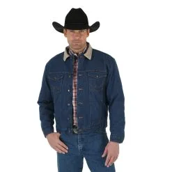 Men's Wrangler Blanket Lined Denim Jacket #74260PW