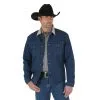 Men's Wrangler Blanket Lined Denim Jacket #74270PW -Men's Plaid Shirt Sales ww ba 74270PW hr 1