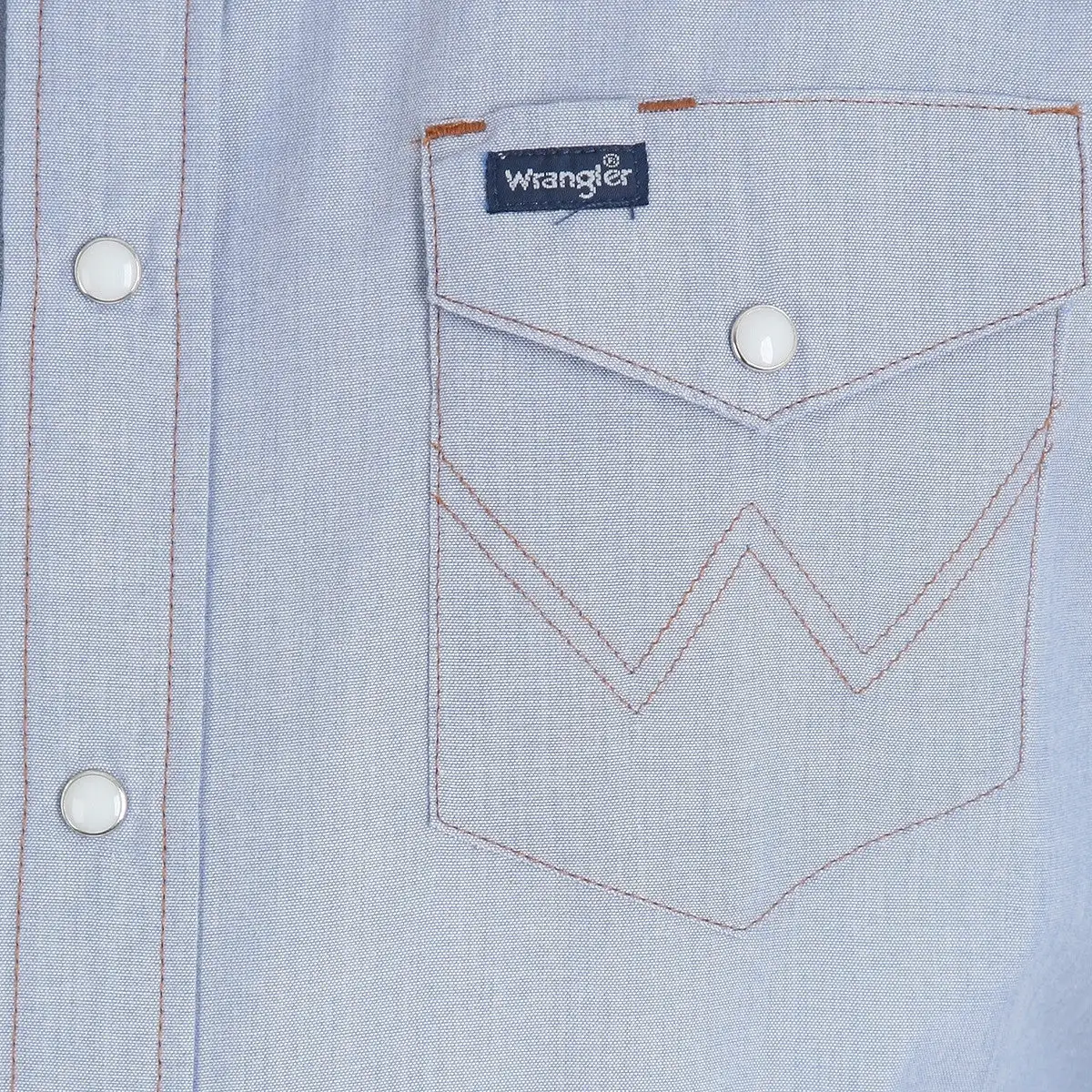 Men's Wrangler Authentic Cowboy Cut Snap Front Work Shirt #70130MW 4 Men's Wrangler Authentic Cowboy Cut Snap Front Work Shirt #70130MW - Image 2